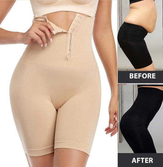 Womens 4-in-1 Body Shaper - Tummy, Back, Thighs, Hips with Anti Rolling Strip.