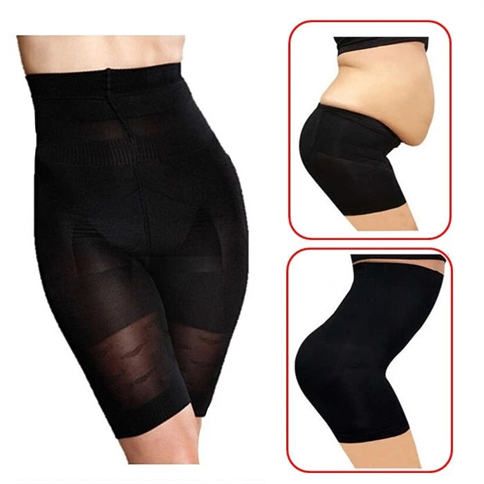 Womens 4-in-1 Body Shaper - Tummy, Back, Thighs, Hips with Anti Rolling Strip.